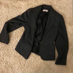 Womens Calvin Klein Dark Gray Blazer